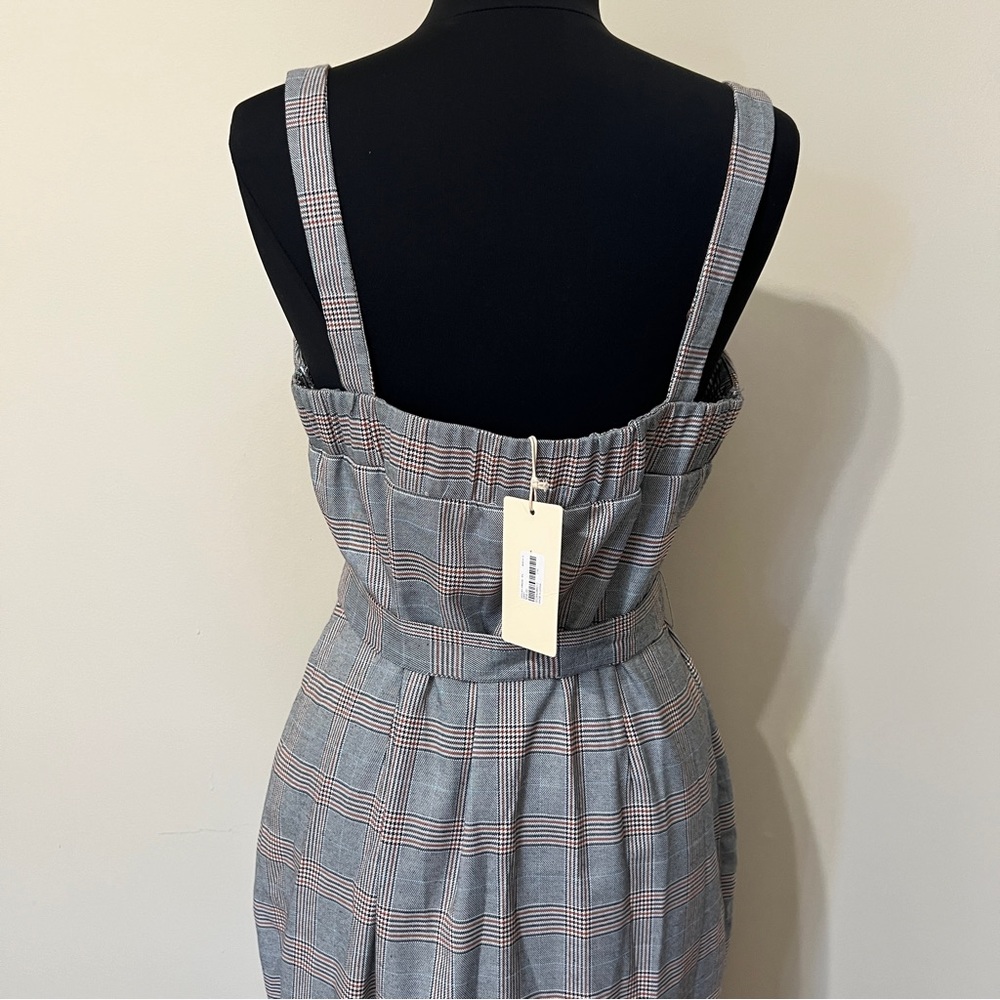 Forever 21 Gray Buttoned Ruffled Midi Dress - Picture 6 of 9